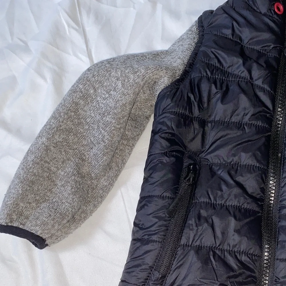 Reebok Black and Gray Hooded Jacket